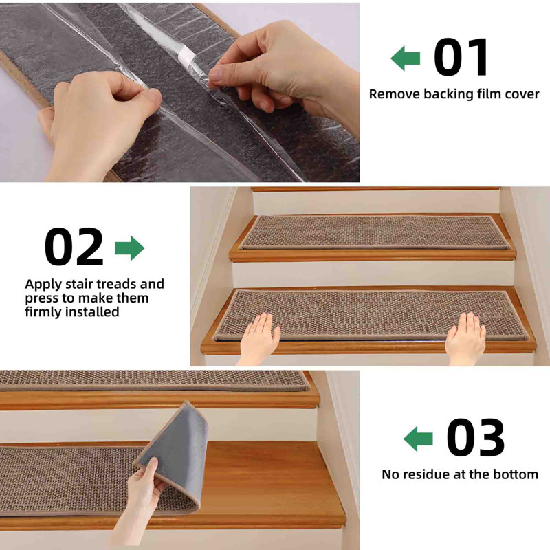 Non-Slip Stair Tread, Khaki