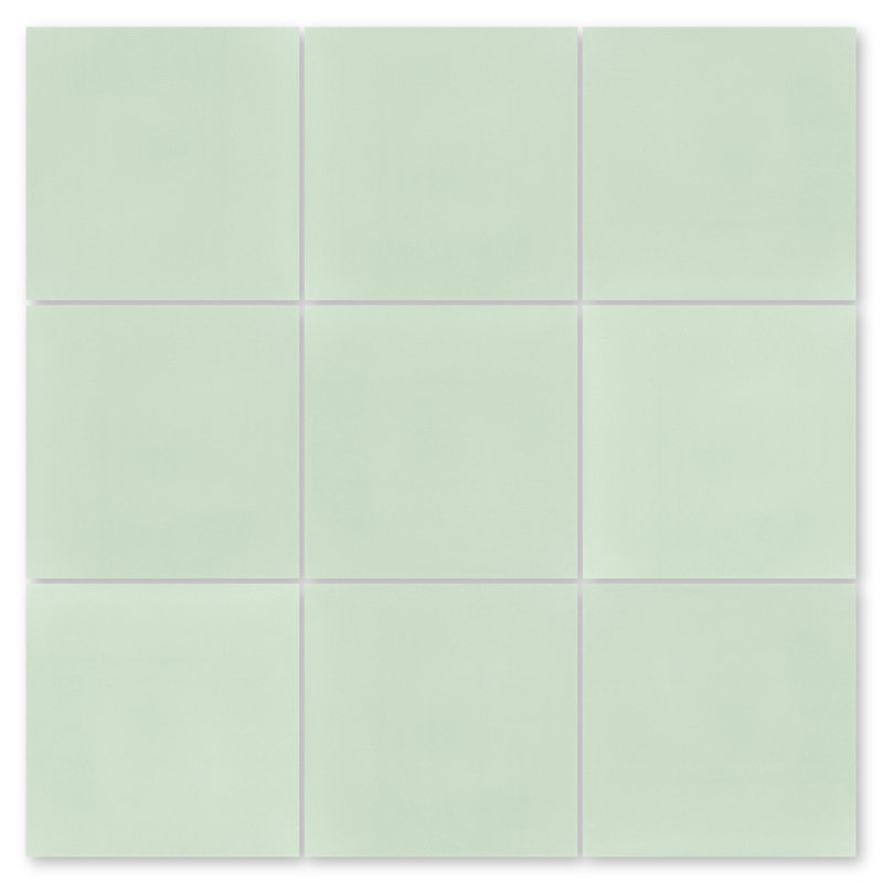 Carreau de ciment uni pour mur et plancher 8 po x 8 po, Mint to be