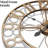 VAN GOGH ART Wall Clock, 24 Inch Large Wall Clock For Living Room Kitchen Mantel, Silent Non Ticking Battery-Operated Metal Round Retro Rustic Arabic Numerals Analog Bronze Wall Clock