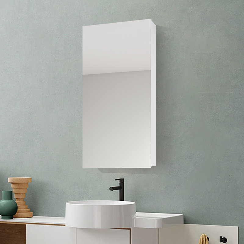 Cumber W H Frameless Medicine Cabinet Mirror Fixed, 30" H x 15" W x 4" D