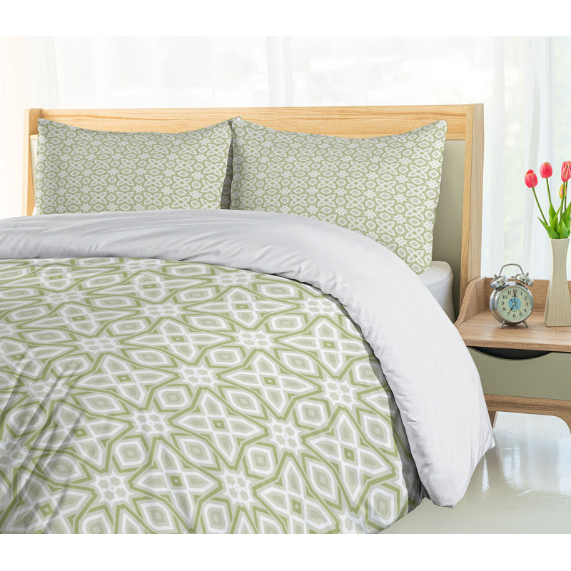 Eclectic Polyester Mixed Duvet Cover, Twin Duvet Cover + 1 Sham