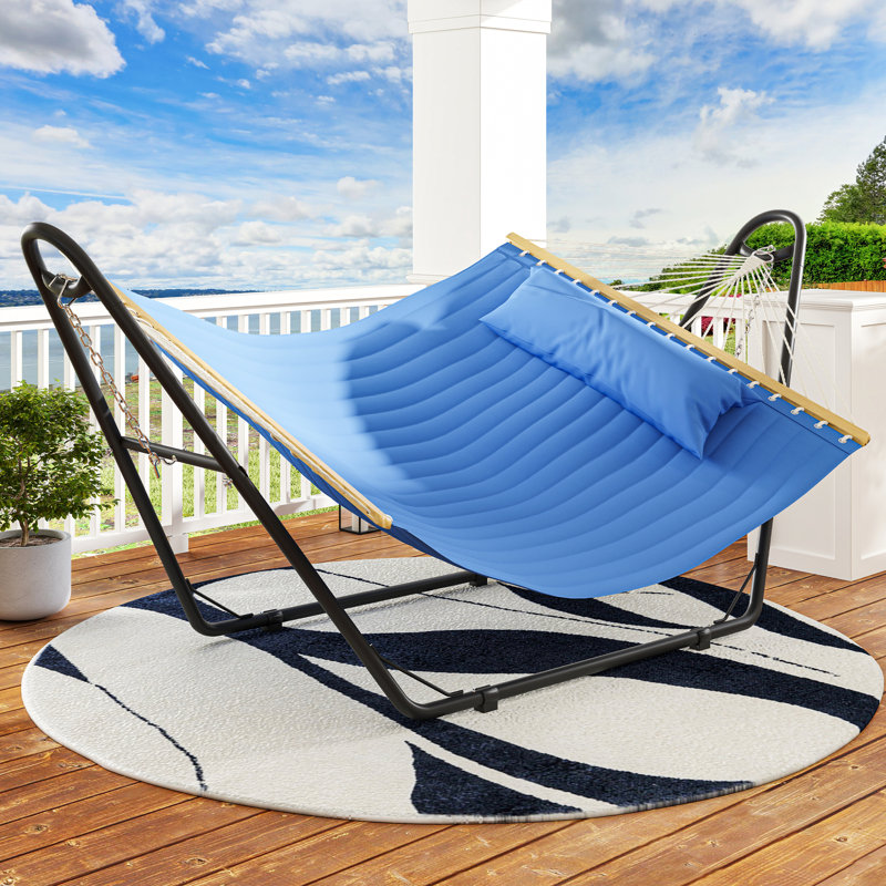 Balancelle hamac avec support, Gris