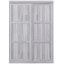 Armoire double pleine grandeur en bois massif et en métal, fabrication stable, utilisation efficace de l'espace