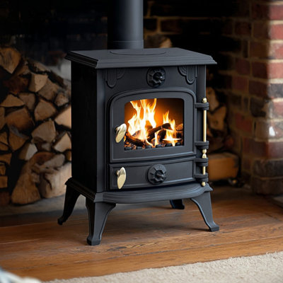5kW Cast Iron Wood and Coal Burning Stove
