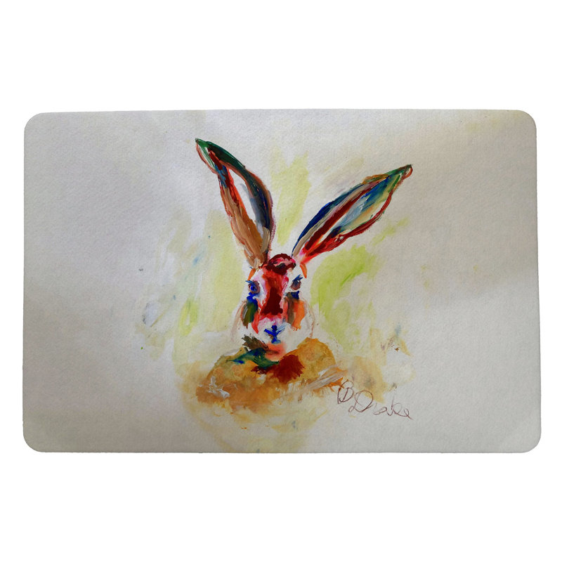 Tapis d'entrée antidérapant pour l'extérieur Jack Rabbit 26 po x 18 po