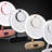 Melody 9 Inch Round Duotone Makeup Mirror with Speakers and Touch Sensor, Adjustable LED Light-251249090