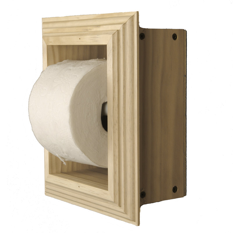 Porte-papier hygiénique encastré Tracy, Naturel