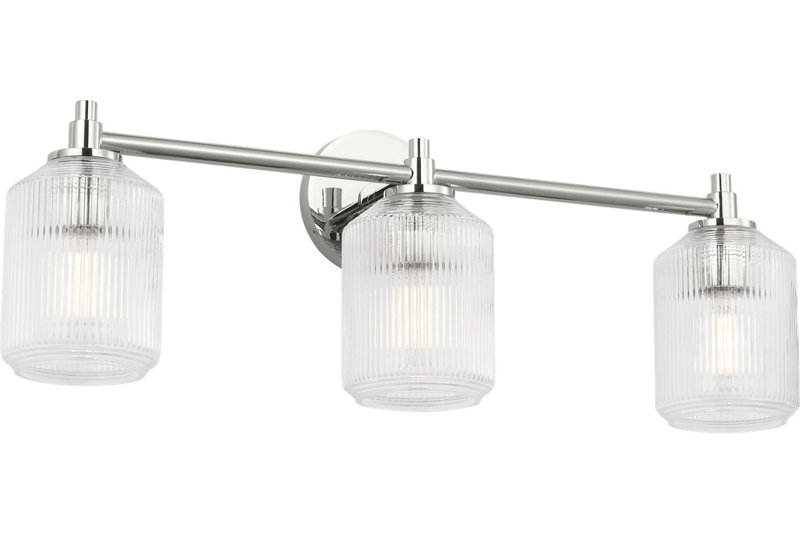 Barstow Bath, 9" H x 25.5" W x 6.125" D, Polished Nickel