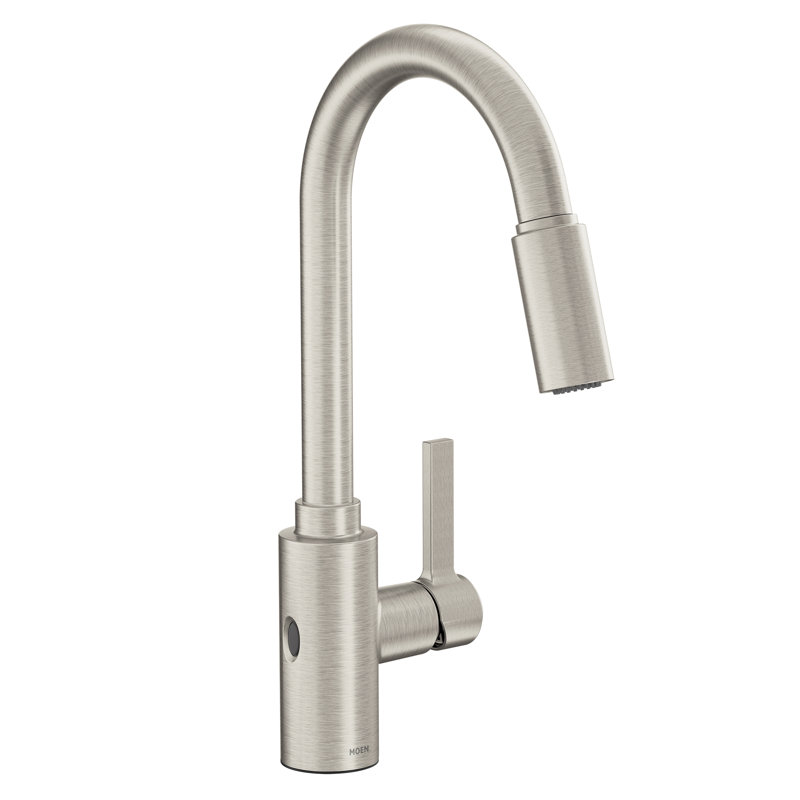 Robinet de cuisine à poignée simple Genta LX avec Motionsense Wave et PowerClean, Acier inoxydable