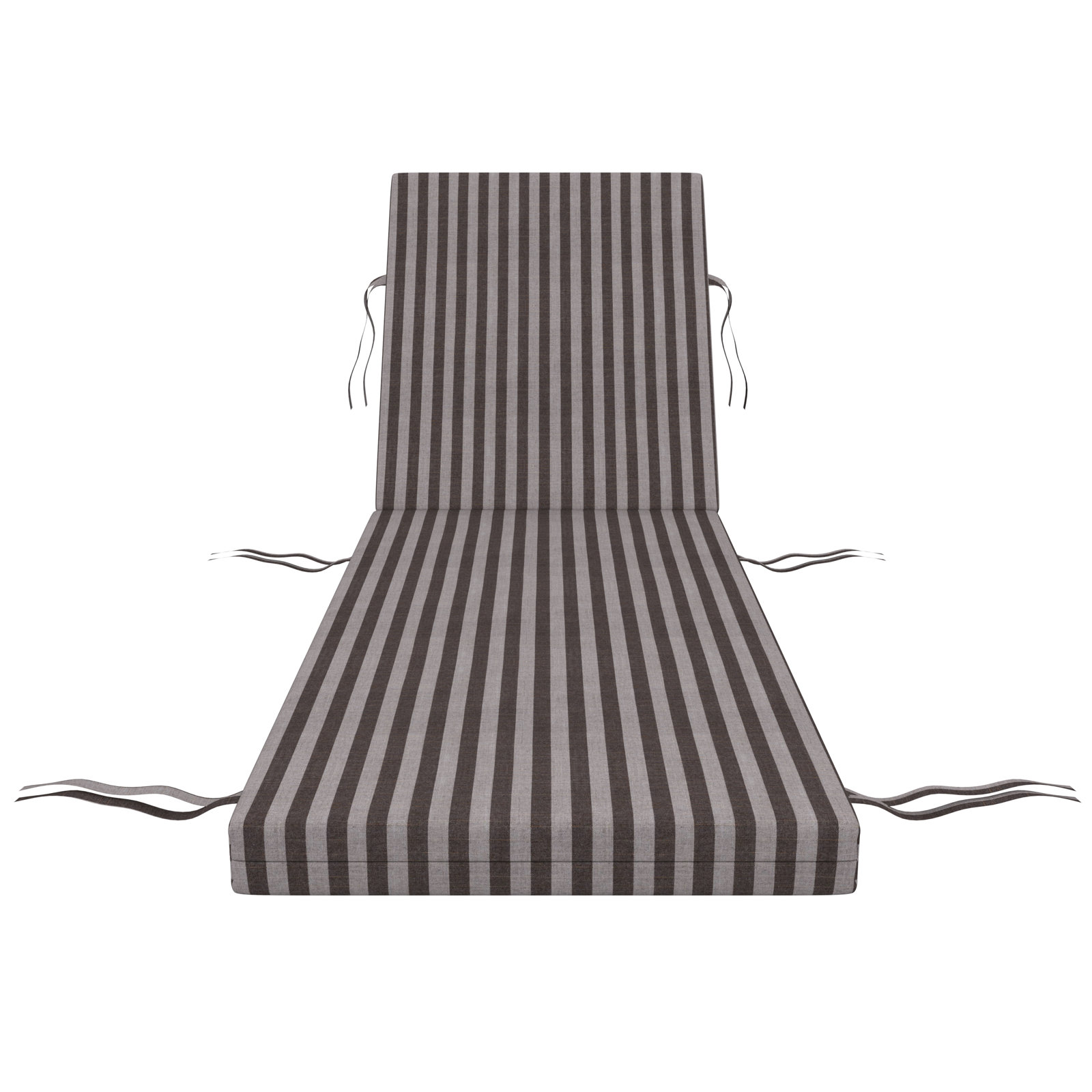 Kacy Sunbrella Outdoor Chaise Lounge Cushion, Sail Away Java, 22.5" W x 47" D