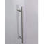 Porte de douche 60 po x 76 po, verre trempé transparent de 3/8 po de style nickel brossé et imperméable, s'installe sans problème, rapidement