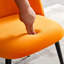 Chaise d'appoint rembourrée capitonnée en bois manufacturé-1337777962