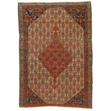 Canvello Ivory Silkroad Antique Hamadan Rug - 4'6'' X 5'11''
