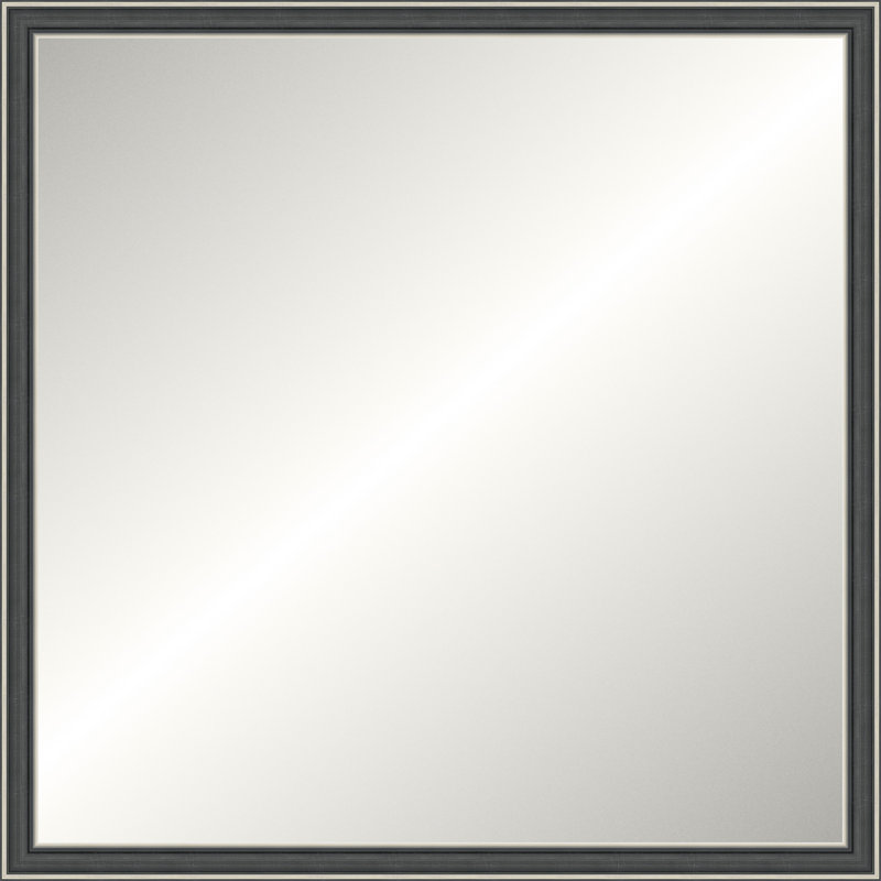Silver Rustic Mirror, Medium Square