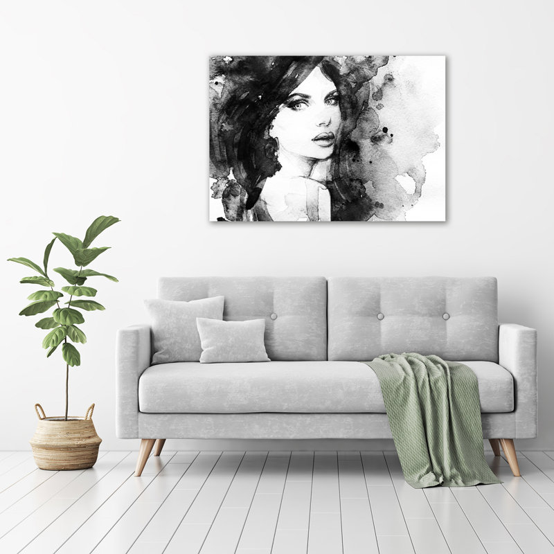Woman Portrait - Wrapped Canvas Print