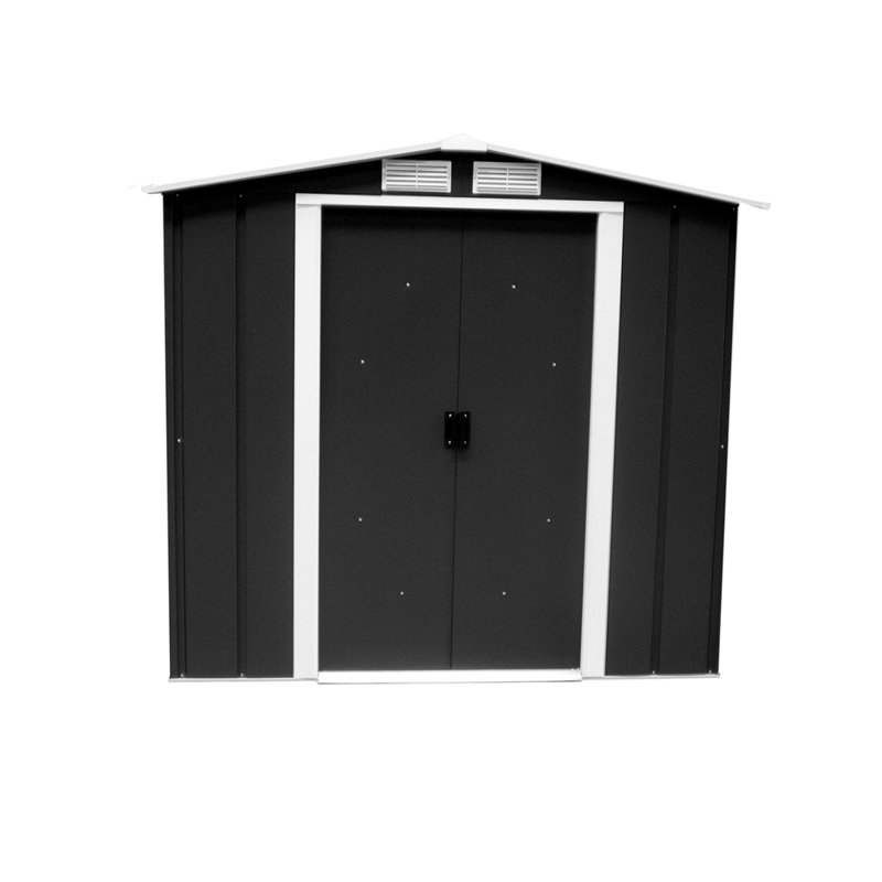 Salford Metal Garden Shed, Anthracite Grey