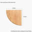 Corner Wall Shelf - Solid Wood Fan-Shaped Storage & Display-1631539508