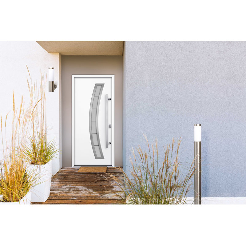 Deux portes d'entrée à l'avant, Blanc, S'ouvre à droite vers l'intérieur