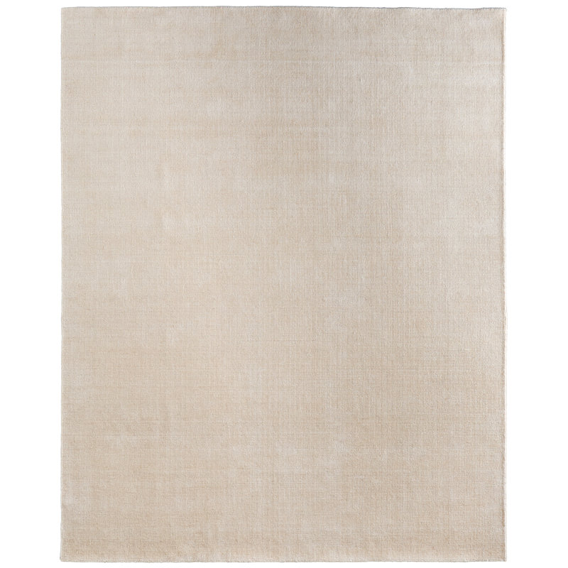 Tapis moderne uni Fleetwood, Rectangle de 5 pi x 8 pi, Beige