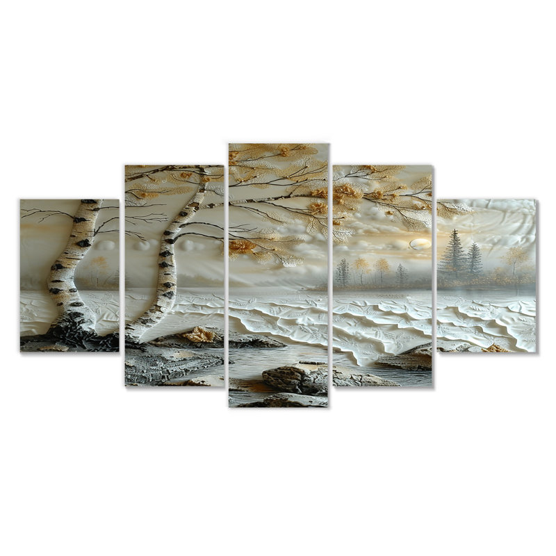 Ensemble de 5 pièces d'art mural Edgartown