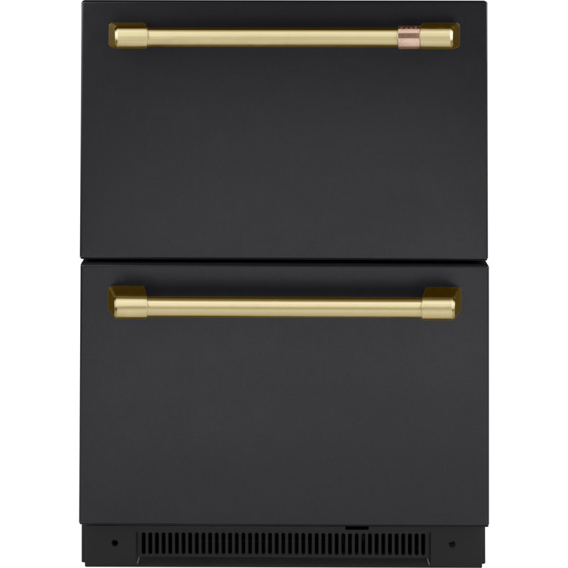Double Drawer Handle Kit, Brushed Brass