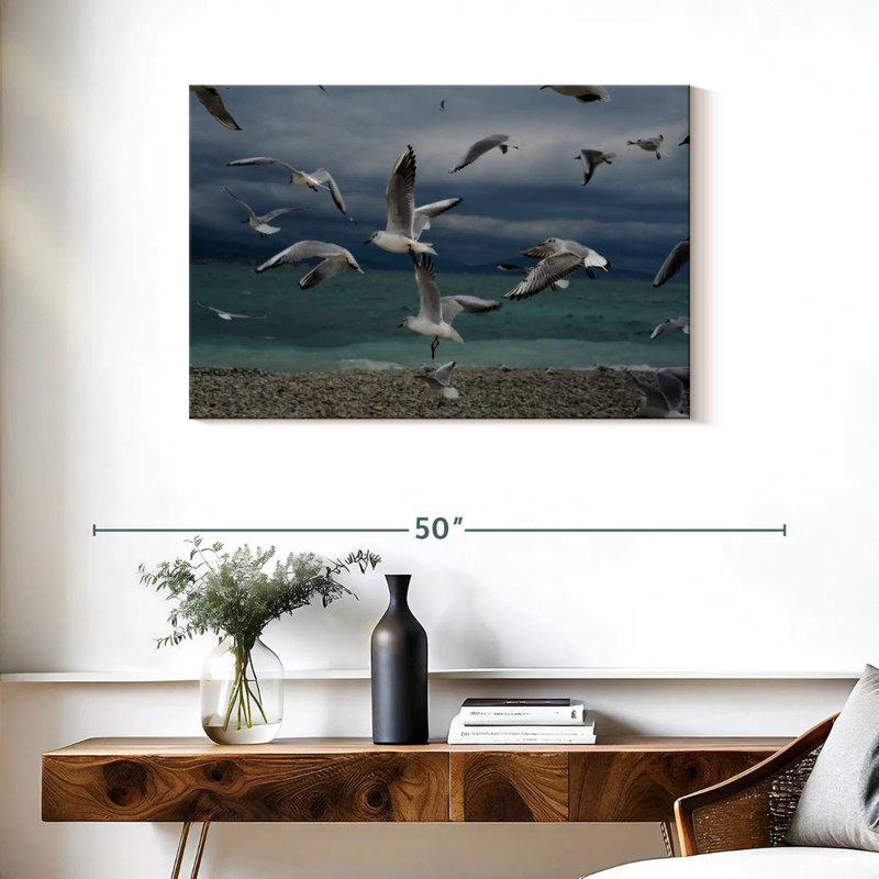Brampt Beach Seagulls, 24" H x 36" W