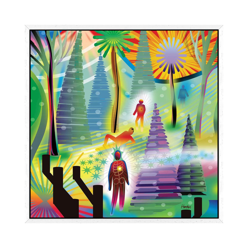 What Am I? 1 Piece Wall Art on Canvas, 66.04cm H x 66.04cm W x 3.81cm D, White Framed