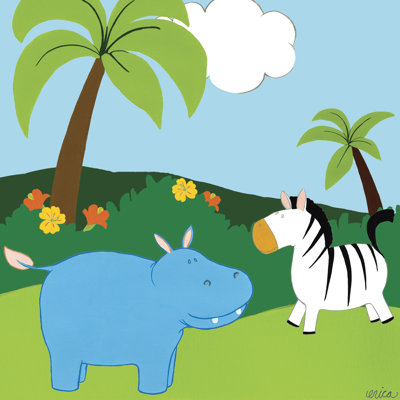 Jungle Jamboree III 1 Piece Wrapped Canvas Wall Art