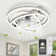 Hagensee 24" DIY Shade Reversible Ceiling Fan with Dimmable LED Light and Remote