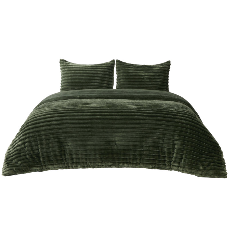 Ensembles d'édredon pour grand lit - 3 pièces de literie en molleton moelleux à double face, esthétique rayée confortable pour les chambres modernes et d'invités, décoration intérieure de luxe toutes saisons