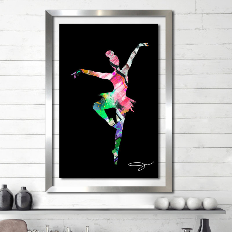 Danseur 4 - impression d'art graphique, H 51,5 po x l 35,5 po x P 0,75 po, H 51,5 po x l 35,5 po x P 0,75 po