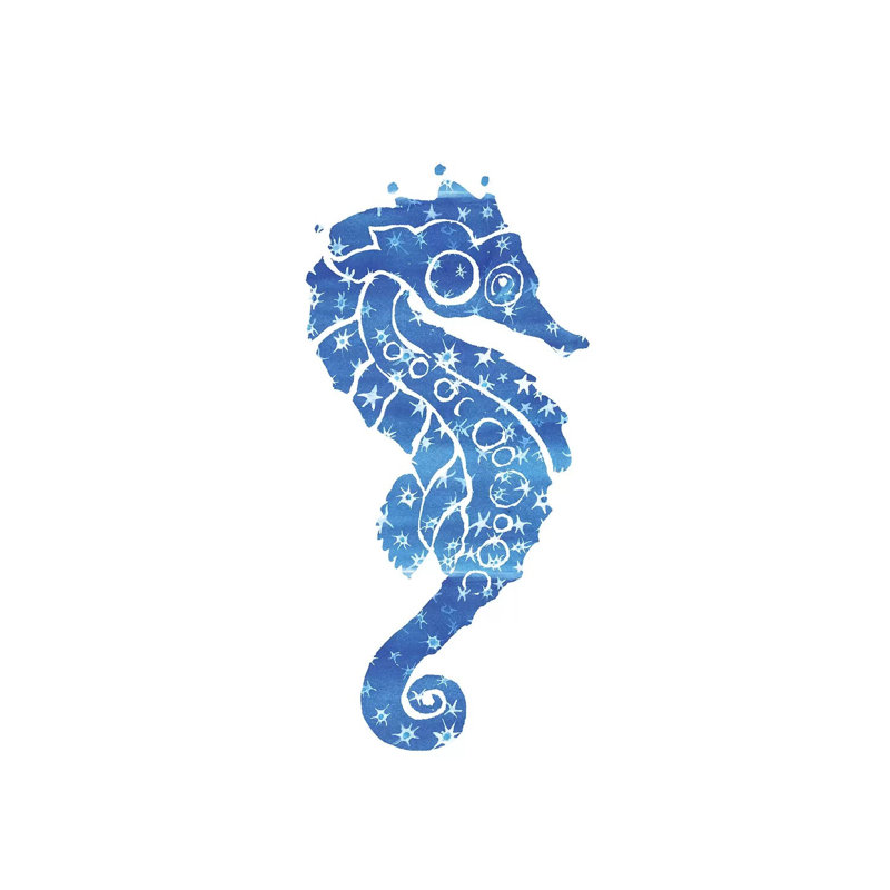 Seahorse Stars by Jo Lynch - Wrapped Canvas Gallery-Wrapped Canvas Giclée, 66.04 cm H x 45.72 cm W