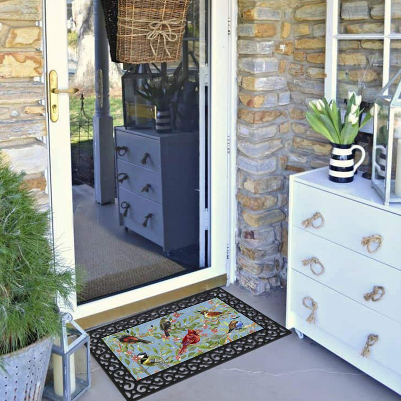 Ensemble de tapis de porte anti-dérapant 4 pièces 30 po x 18 po Sabelina
