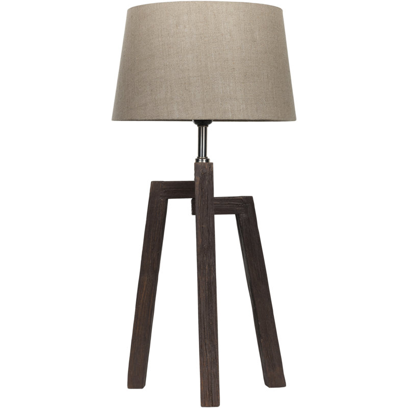 Garcia Solid Wood Table Lamp, White