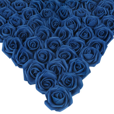 200 Pcs Artificial Rose Flower Heads, 1.97In Stemless Roses Artificial Rose Flower Heads For Crafts Fake Roses Heads Artificial Roses For DIY Craft Wedding Party Decoration Wedding Decorations Photobooth Props