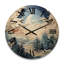 Horloge murale en bois massif Manoish-893463181