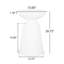 Table de bout d'extérieur moderne en métal - grande taille, blanc, fer, 15,1 po x 15,1 po x 20,9 po, sans assemblage, blanc-799702181