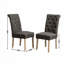 Chaise parsons capitonnée en bois massif-579191232