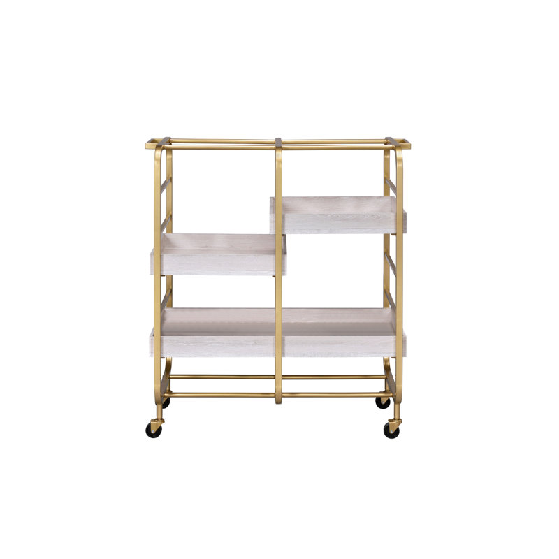 Vorrik Serving Cart, Gold