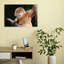 Curious Orange Monkey Abstract Contemporary Monkey Forest Landscape Wall Art Print by Carles Just - Print-945314342