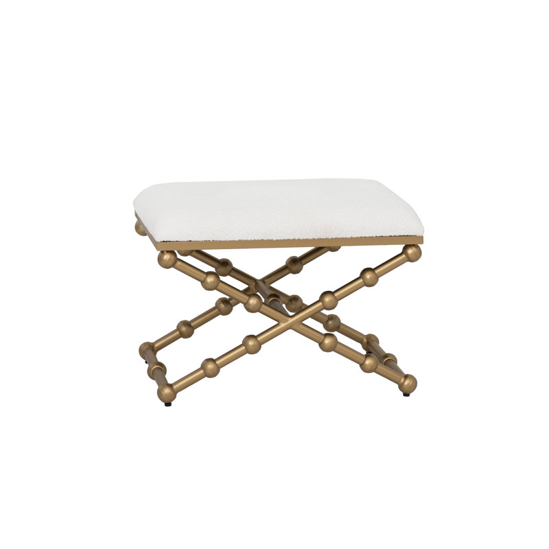 Tabouret rembourré en coton 24 po Campaign Pippa