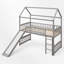 Twin Size Low Loft Bed With Slide-1938407776