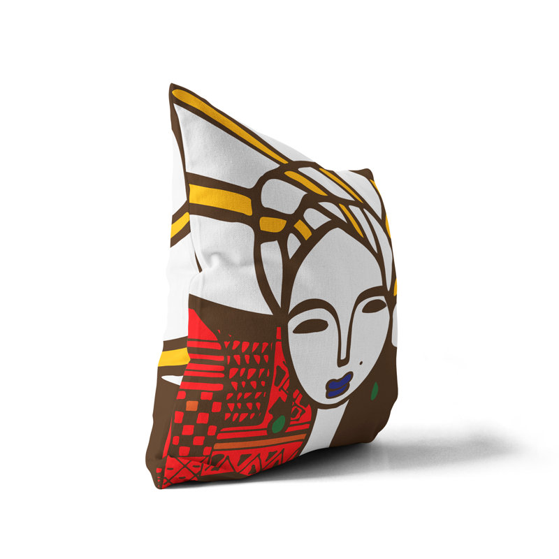 Housse de coussin d'intérieur Faramade Tribal, 18" x 18"
