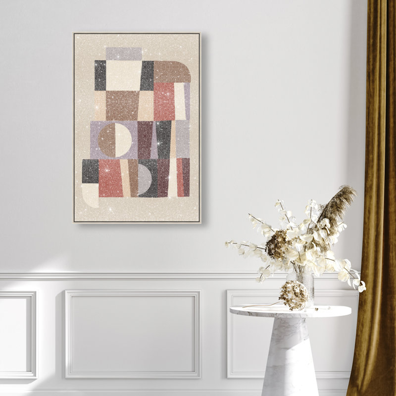 Berry Deco II by Oliver Gal, 25"H x 37"W, Silver Floater Frame