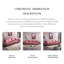 Coussin modulaire 100% polyester rose et noir