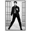 «Elvis Presley», œuvre d'art emblématique en noir et blanc, photos de Rock and Roll classique, impression sur toile encadrée-123405633-123405643
