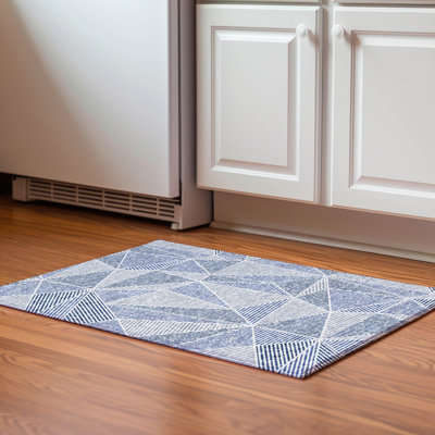 Premium Machine Washable Cerrito Navy Rug