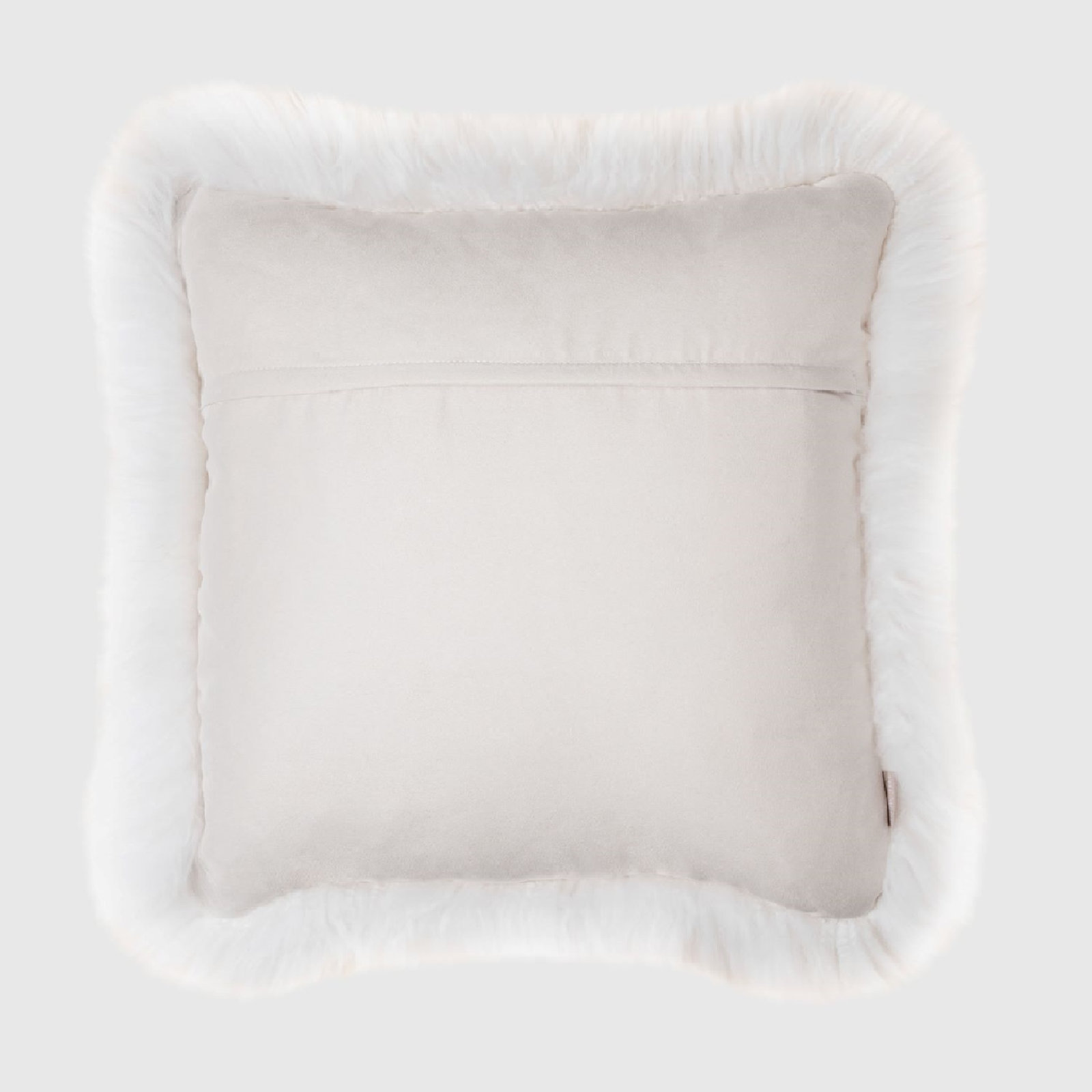 Fieldman Leather Throw Pillow, Natural Ivory