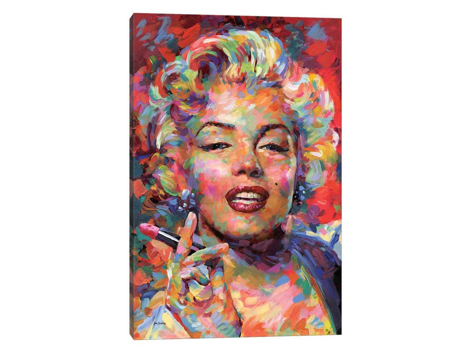 Framed Canvas Marilyn Monroe Wall Art Decor Oil Painting Style, Abstract  Graffiti Marilyn Monroe Painting, Decoration For Living Room, Bedroom Decor 