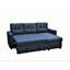 Canapé-lit modulaire en L bleu, rembourré, pour canapé de patio bleu, 3 places, peu encombrant-1514065738